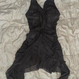 AliExpress Women's Black and Grey Dress